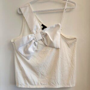 J.Crew Asymmetrical Top with Bow Detail